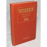 Wisden Cricketers' Almanack 1945. 82nd edition. Original hardback. Only 1500 hardback copies were