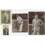 Nottinghamshire C.C.C. 1900s. Two cigarette/ trade cards of Nottinghamshire players depicted in