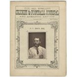 'The All England Cricket & Football Journal and Athletic Review' 1877. Original copy of the