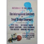 Cricket posters. Official posters for 'The International Cavaliers v Trent Bridge Taverners'