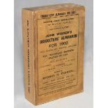 Wisden Cricketers' Almanack 1902. 39th edition. Original paper wrappers. Replacement spine paper.