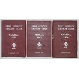 Kent County Cricket Club Annuals 1962-1975. A complete run of member's copies of the annual from