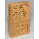 Wisden Cricketers' Almanack 1893. 30th edition. Original paper wrappers. Replacement spine paper.