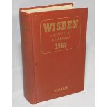 Wisden Cricketers' Almanack 1960. Original hardback. Some wrinkling to spine paper, minor marks to