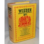 Wisden Cricketers' Almanack 1971. Original hardback with dustwrapper. Some age toning to dustwrapper