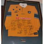 Australia. Rugby Union World Cup Winners 1999. An Australia gold and green rugby shirt by Reebok