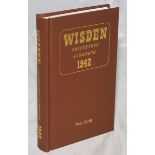 Wisden Cricketers' Almanack 1942. Willows hardback reprint (1999) with gilt lettering. Limited