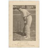 Lord Martin Bladen Hawke. Cambridge University, Yorkshire & England 1881-1912. Mono postcard of