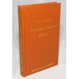 Wisden Cricketers' Almanack 1882. Willows second softback reprint (2004) in light brown hardback