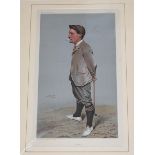 Harold Horsfall Hilton. Vanity Fair. 'Hoylake'. Original colour chromolithograph of Hilton by Spy,