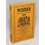 Wisden Cricketers' Almanack 1942. 79th edition. Original limp cloth covers. Only 4100 paper copies
