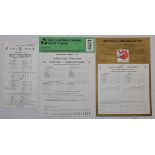 County one day competitions. Lord's finals 1963-2001. A good selection of official scorecards for