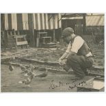 George Duckworth. Lancashire & England 1923-1947. Original mono press photograph of Duckworth at