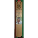 'Brian Lara. 501 not out'. Hunts County full size cricket bat produced to commemorate Brian Lara's