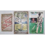 'Gentlemen v Players', Percy Cross Standing, Wright & Co, London 1892. Original decorative card