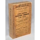 Wisden Cricketers' Almanack 1900. 37th edition. Original paper wrappers. Replacement spine paper.