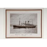 Australian tour of England 1948. Large official photograph of 'R.M.S. Orontes', the ship which