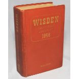 Wisden Cricketers' Almanack 1948. Original hardback. Regilding of title gilts to both front board