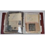 International and County signatures 1940s-1990s. Red album comprising over one hundred and fifty