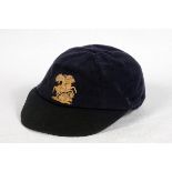 Malcolm Jameson Hilton. Lancashire & England 1946-1961. M.C.C. navy blue cloth cricket cap with