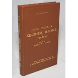 Wisden Cricketers' Almanack 1916. Willows hardback reprint (1997) in dark brown boards with gilt