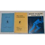 Minor Counties Cricket Association handbooks, annuals 1968-2010. Box comprising good selection of