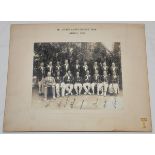 'Mr. Julien Cahn's Cricket Team Jamaica 1929'. Official sepia photograph of the touring party,