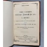Wisden Cricketers' Almanack 1873. 10th edition. Handsomely half bound in red leather, lacking