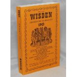 Wisden Cricketers' Almanack 1942. Willows hardback reprint (1999) with gilt lettering. Limited