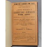 Wisden Cricketers' Almanack 1887. 24th edition. Handsomely half bound in red leather, with