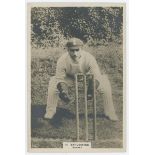 Herbert Strudwick. Surrey & England 1902-1927. Phillips 'Pinnace' premium issue cabinet size mono