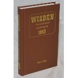 Wisden Cricketers' Almanack 1943. Willows hardback reprint (2000) with gilt lettering. Limited