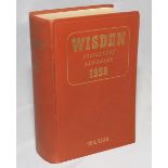 Wisden Cricketers' Almanack 1959. Original hardback. Minor dulling to title gilts on spine paper,