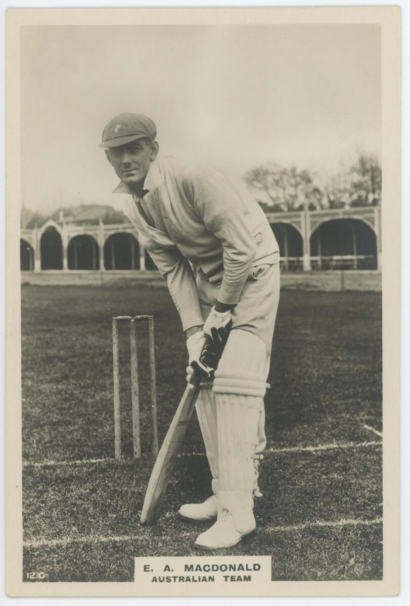 Edgar Arthur 'Ted' McDonald. Tasmania, Victoria, Lancashire & Australia 1909-1931. Phillips '
