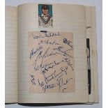 County signatures c1950. Exercise book comprising a comprehensive collection of signatures, the