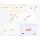 Australian Test players 1950s-2010s. Twenty three signatures on white cards of Australian Test