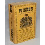 Wisden Cricketers' Almanack 1938. 75th edition. Original paper covers. Odd minor faults otherwise in