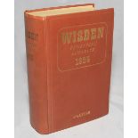 Wisden Cricketers' Almanack 1956. Original hardback. Slight wrinkling and wear to spine paper