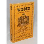 Wisden Cricketers' Almanack 1941. 78th edition. Original limp cloth covers. Only 3200 paper copies