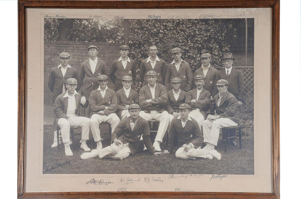 Australia tour of England 1921. Large and impressive official sepia photograph of the Australian