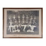 Australia tour of England 1921. Large and impressive official sepia photograph of the Australian