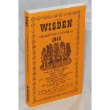 Wisden Cricketers' Almanack 1944. Willows reprint (2000) in softback covers. Limited edition 139/
