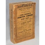 Wisden Cricketers' Almanack 1901. 38th edition. Original paper wrappers. Replacement spine paper.