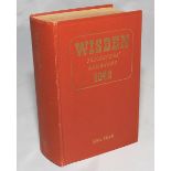 Wisden Cricketers' Almanack 1948. Original hardback. Some dulling to title gilts on the spine paper,