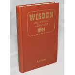 Wisden Cricketers' Almanack 1944. 81st edition. Original hardback. Only 1500 hardback copies were