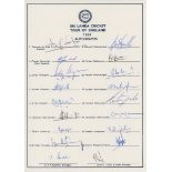 Sri Lanka 1991-1999. Three official autograph sheets for Sri Lanka tours to England 1991 fully