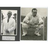 Midlands and Northern counties signed photographs 1940s-1970s. Ten original mono press and