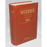 Wisden Cricketers' Almanack 1961. Original hardback. Minor marks to front board otherwise in very