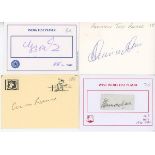 International Test players 1950s-2010s. A collection of signatures on cards of England Test