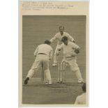 Ashes photographs 1948-1960s. Fifteen original mono and sepia press photographs of match action